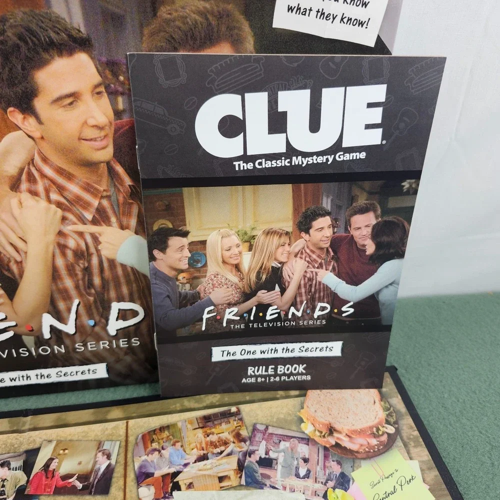 CLUE Friends Edition Board Game TV Series Complete Sealed Contents